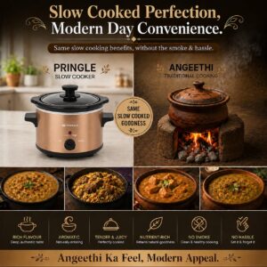 Pringle FW1810 Electric Slow Cooker 1.5L | Ceramic Pot with Glass Lid, Slow-Cook & Keep-Warm, Removable Pot image 5
