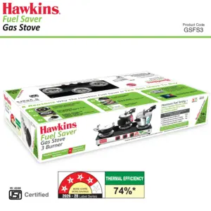 Hawkins Fuel Saver 3 Burner Gas Stove (GSFS3) image 6