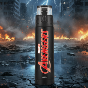 Milton Marvel Mighty Avengers Thermosteel Water Bottle | Double-Wall Insulated Hot & Cold, Official Marvel Design, Leak-Proof | For Kids - 750 ml