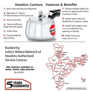 Hawkins Contura 3L Pressure Cooker HC30 image 3