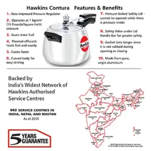 Hawkins Contura 4L Pressure Cooker HC40 image 3