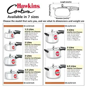 Hawkins Contura 4L Pressure Cooker HC40 image 6