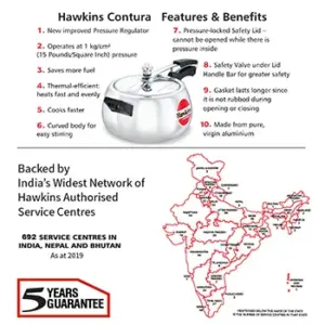 Hawkins Contura 5L Pressure Cooker HC50 image 3