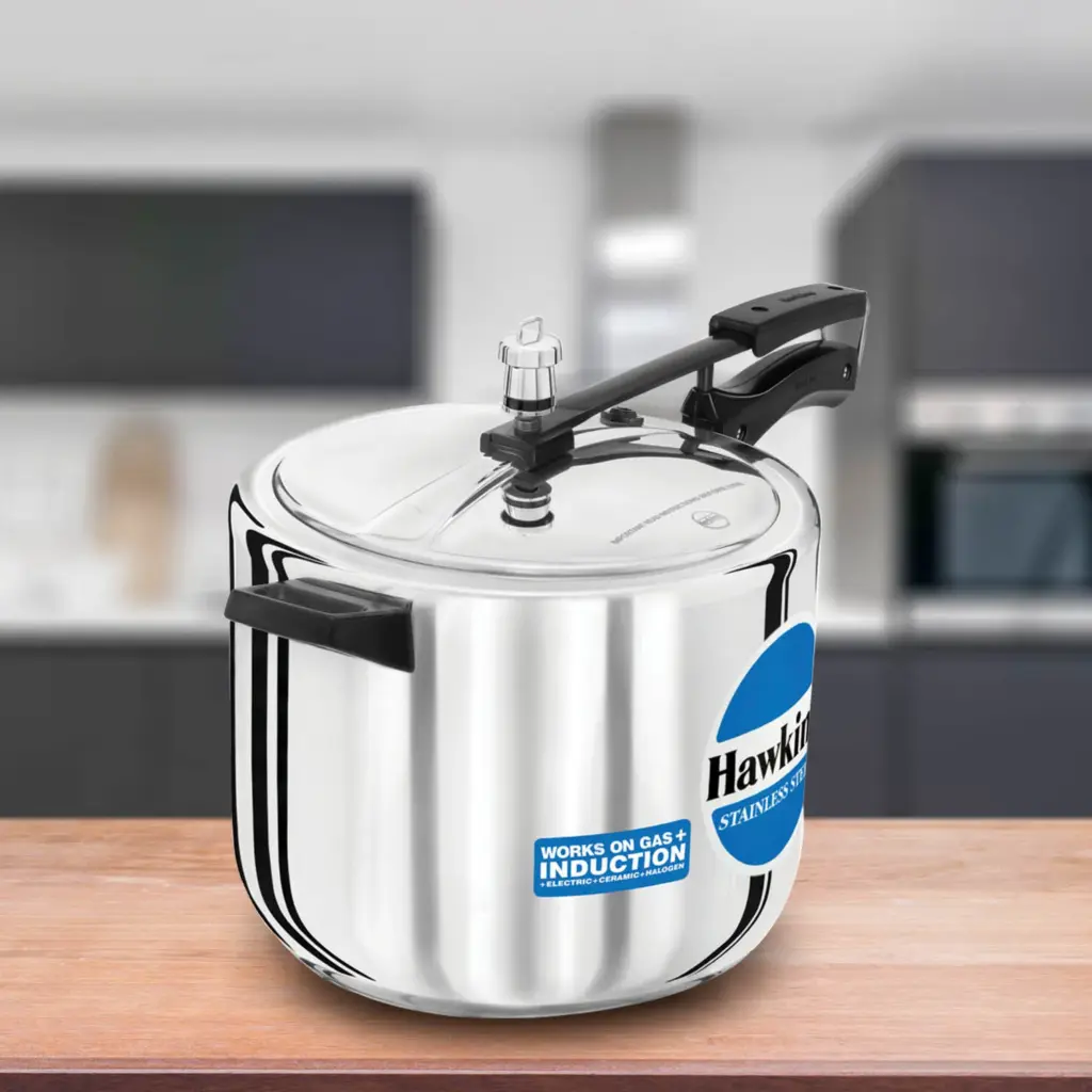 Hawkins Stainless Steel 10L Pressure Cooker HSS10 — Bihari Di Hatti