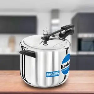 Hawkins Stainless Steel 10L Pressure Cooker HSS10 image 1