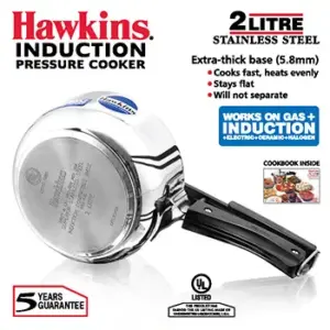 Hawkins Stainless Steel 2L Pressure Cooker HSS20 image 2