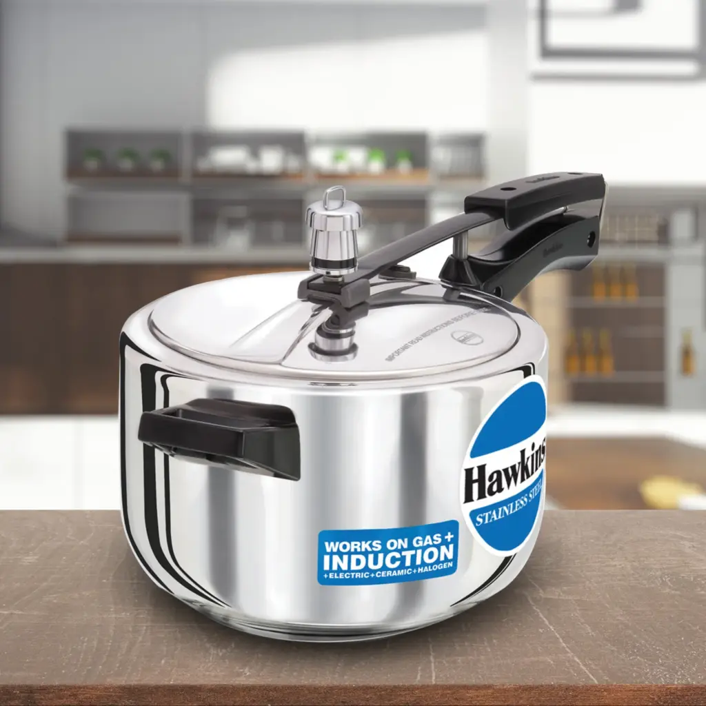 Hawkins Stainless Steel 4L Pressure Cooker HSS40 — Bihari Di Hatti