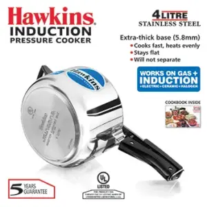 Hawkins Stainless Steel 4L Pressure Cooker HSS40 image 2