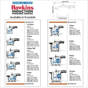 Hawkins Stainless Steel 5L Pressure Cooker HSS50 image 6
