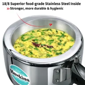 Hawkins Triply 1.5L Stainless Steel Pressure Cooker HSST15 image 4
