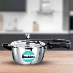 Hawkins Triply 3.5L Stainless Steel Pressure Cooker HSST35 image 1
