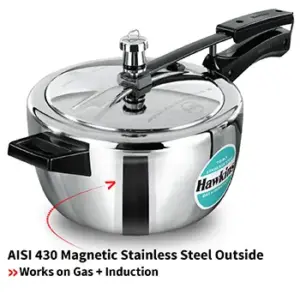 Hawkins Triply 3.5L Stainless Steel Pressure Cooker HSST35 image 2