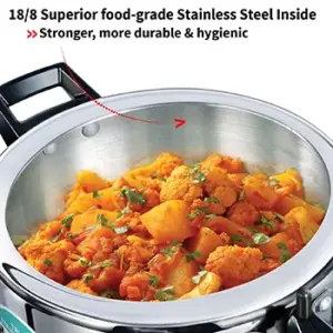 Hawkins Triply 3.5L Stainless Steel Pressure Cooker HSST35 image 6