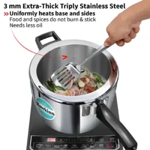 Hawkins Tri-Ply Ventura Stainless Steel 4.5 Litre (HSST45) image 2