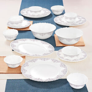 Larah by Borosil Opalware Dinner Set | Lightweight, Chip-Resistant, Microwave & Dishwasher Safe image 9