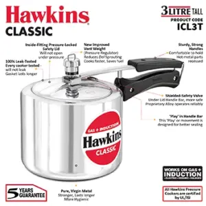 Hawkins Classic Induction 3L Tall Pressure Cooker ICL3T image 3