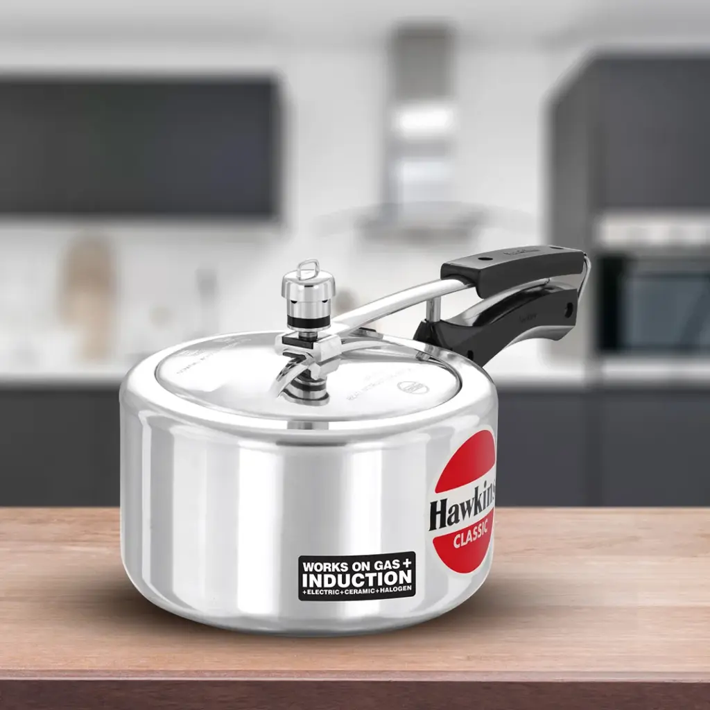 Hawkins Classic Induction 3L Wide Pressure Cooker ICL3W — Bihari Di Hatti