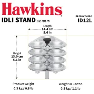 Hawkins Large Idli Stand for Cooker – 12 Idlis ID12L image 3