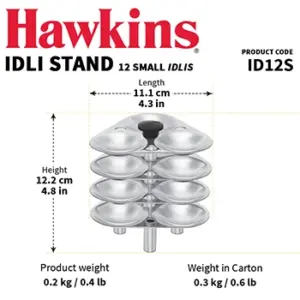 Hawkins Mini Idli Stand for Cooker – 12 Idlis ID12S image 3