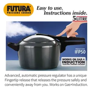 Hawkins Futura 5L Induction Pressure Cooker IFP50 image 2