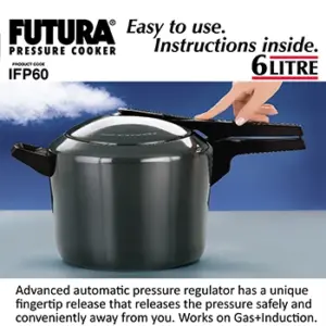 Hawkins Futura 6L Induction Pressure Cooker IFP60 image 2