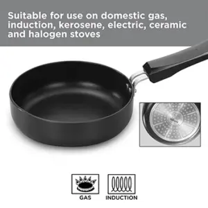 Induction Compatible Nonstick Frying Pan 16 cm with Glass Lid (INF16G) image 5
