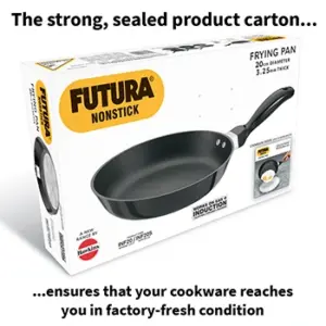 Induction Compatible Nonstick Frying Pan 20 cm with Stainless Steel Lid (3.25 mm Thick) (INF20S) image 6