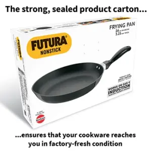 Induction Compatible Nonstick Frying Pan 24 cm with Stainless Steel Lid (3.25 mm Thick) (INF24S) image 6