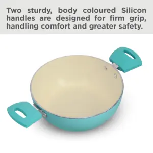 Aqua Die Cast Cook n Serve Casserole 2 Litre with Glass Lid (IUC20G) image 4