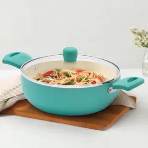 Aqua Die Cast Cook n Serve Casserole 3 Litre with Glass Lid (IUC30G) image 1