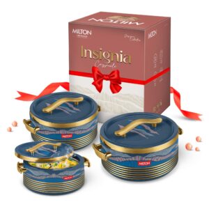 Milton Insignia Casserole – Persian Blue, Reg Set of 3 - 750 ml/ 1250 ml/ 1900 ml