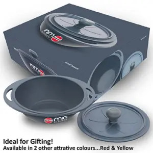 Die Cast Grey Round Mini Casserole 0.75 Litre with Lid (MCRG75) image 2