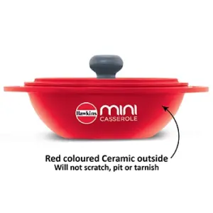 Die Cast Red Round Mini Casserole 0.75 Litre with Lid (MCRR75) image 6
