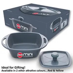 Die Cast Grey Square Mini Casserole 0.75 Litre with Lid (MCSG75) image 2