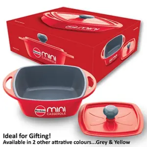 Die Cast Red Square Mini Casserole 0.75 Litre with Lid (MCSR75) image 2