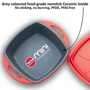 Die Cast Red Square Mini Casserole 0.75 Litre with Lid (MCSR75) image 5