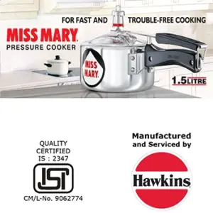 Hawkins Miss Mary 1.5L Pressure Cooker MM15 image 2
