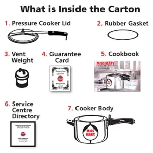 Hawkins Miss Mary 1.5L Pressure Cooker MM15 image 5