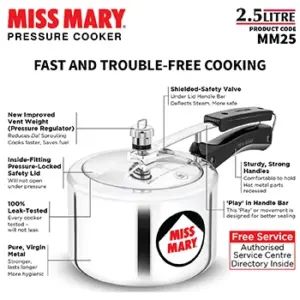 Hawkins Miss Mary 2.5L Pressure Cooker MM25 image 5