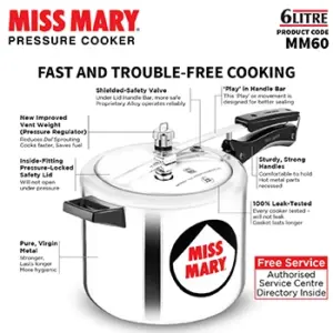 Hawkins Miss Mary 6L Pressure Cooker MM60 image 5