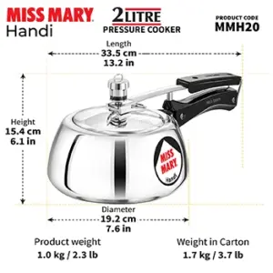 Hawkins Miss Mary Handi 2L Pressure Cooker MMH20 image 6