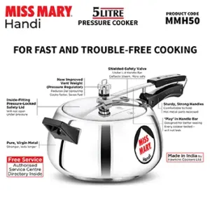 Hawkins Miss Mary Handi 5L Pressure Cooker MMH50 image 5