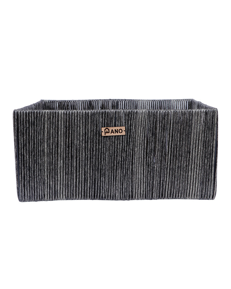 Pano Madisson Wicker Storage Basket | Multipurpose Home & Shelf Organiser (3 Sizes) — Bihari Bartan Bhandar