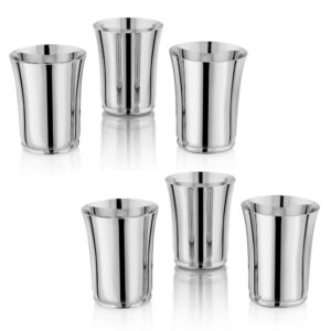 Vinod Alto Steel Glass, Set of 6, 400ml image 3