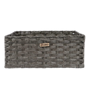 Pano Hudson Wicker Storage Basket | Multipurpose Home & Shelf Organiser (3 Sizes) in Bhalaswa