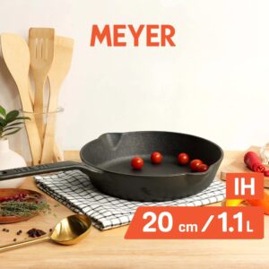 Meyer Pre-Seasoned Cast Iron Frypan / Skillet, Single Handle | 20–26 cm | Naturally Non-Stick, Induction & Gas image 2