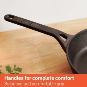 Meyer Pre-Seasoned Cast Iron Frypan / Skillet, Single Handle | 20–26 cm | Naturally Non-Stick, Induction & Gas image 6