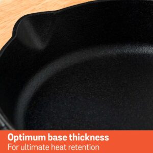 Meyer Pre-Seasoned Cast Iron Frypan / Skillet, Single Handle | 20–26 cm | Naturally Non-Stick, Induction & Gas image 4
