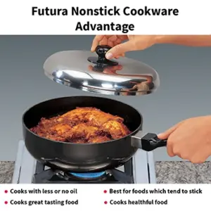 Nonstick All Purpose Pan 2.5 Litre with Stainless Steel Lid (3.25 mm Thick) (NAP25) image 4