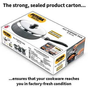 Nonstick All Purpose Pan 2.5 Litre with Stainless Steel Lid (3.25 mm Thick) (NAP25) image 6